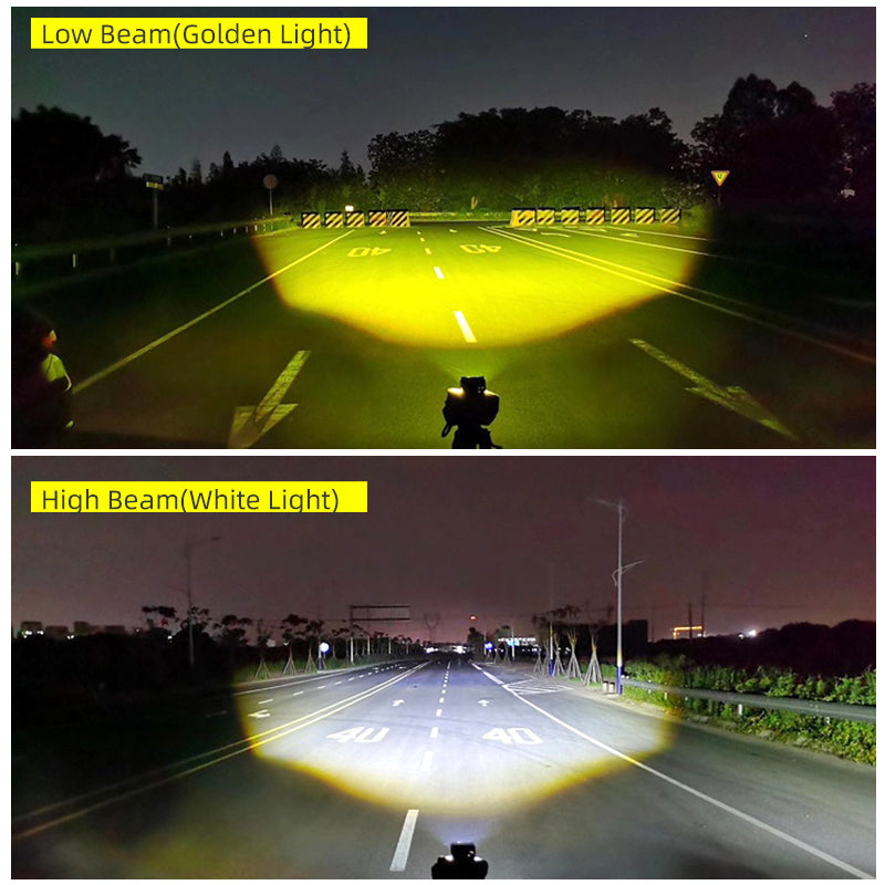 LX9 Strobe Flash Motorcycle Headlight Spotlight Dual Colors 70W 15000Lm Moto Bike Driving Fog Lights High Low Beam Waterproof 9-60V