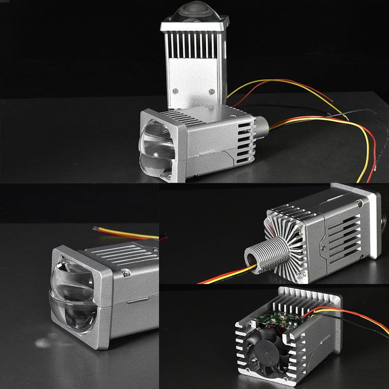 MX9 High Low Beam 2 inch LED Projector Lens Headlight Matrix LED Light Fog Light Retrofit for DIY Car Lights Biled Tuning Accessory