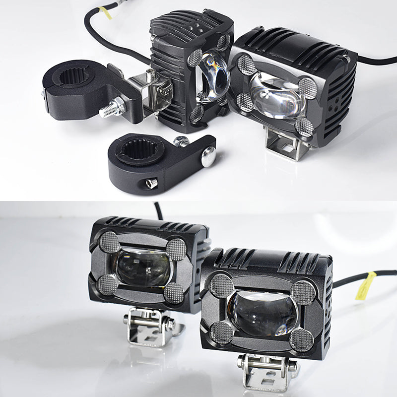 LX3 24000Lm 70W/set Motorcycle Headlight Auxiliary Spotlight Hi/Lo Strobeflash Yellow White Waterproof ATV LED Fog Driving Light