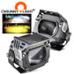 LX2 Motorcycle Fog Driving Light Auxiliary Spot Lamp 60W 20000Lm Strobe Flash Dual Colors Yellow White High Low Beam PTF Lens