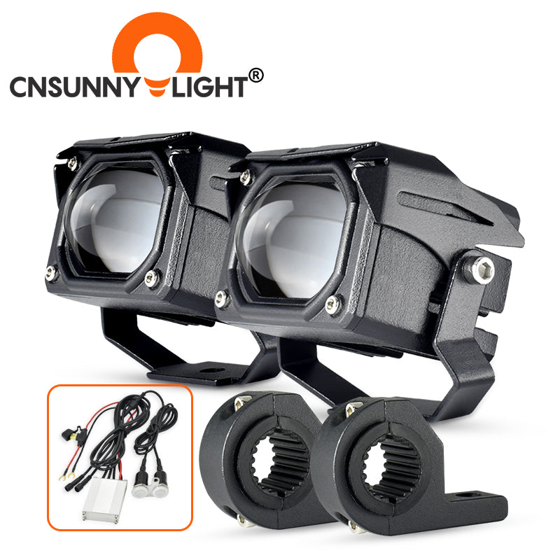 LX9 Strobe Flash Motorcycle Headlight Spotlight Dual Colors 70W 15000Lm Moto Bike Driving Fog Lights High Low Beam Waterproof 9-60V