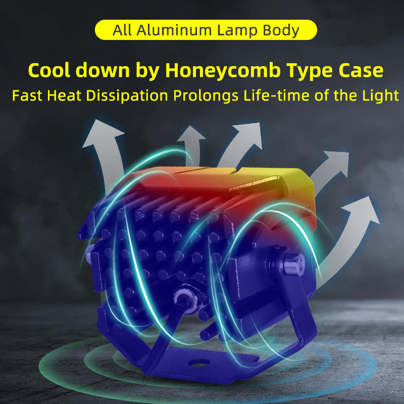 LX9 Strobe Flash Motorcycle Headlight Spotlight Dual Colors 70W 15000Lm Moto Bike Driving Fog Lights High Low Beam Waterproof 9-60V