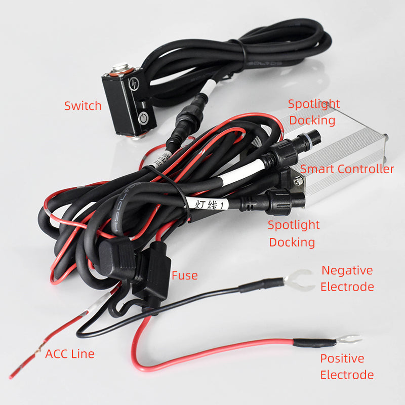 LX6 3-Lens Bi-LED Motorcycle Auxiliary Fog Driving Lights 60W High Low Lens Dual Colors Strobeflash Bike Motorbike Headlight Kit