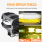 LX3 24000Lm 70W/set Motorcycle Headlight Auxiliary Spotlight Hi/Lo Strobeflash Yellow White Waterproof ATV LED Fog Driving Light