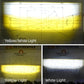 LX2 Motorcycle Fog Driving Light Auxiliary Spot Lamp 60W 20000Lm Strobe Flash Dual Colors Yellow White High Low Beam PTF Lens